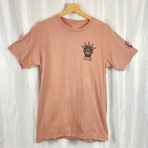 IPD Hurley Men’s Pink Graphic Full Drop Playa Venao T-Shirt Size Small